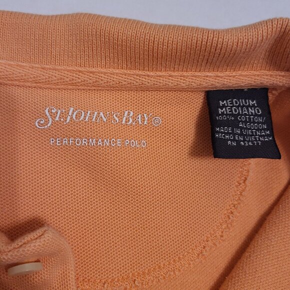 St. John’s Bay Performance Polo – Men’s Medium – Orange - Picture 5 of 7